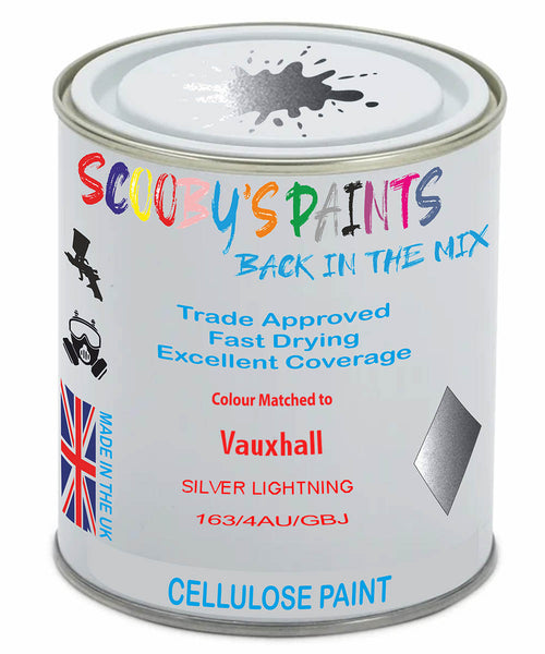 Paint Mixed Vauxhall Meriva Silver Lightning 163/4Au/Gbj Cellulose Car Spray Paint