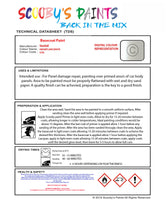 Cellulose Ready For Use Paint for VAUXHALL ANTARA SNOWFLAKE WHITE Paint code: GYN Easy Use Original Paint Cellulose Spray Gun Paint