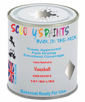 Paint Mixed Vauxhall Vivaro Star Silver Ii 147/82L/82U Basecoat Car Spray Paint