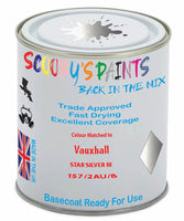 Paint Mixed Vauxhall Combo Star Silver Iii 157/2Au/82U Basecoat Car Spray Paint