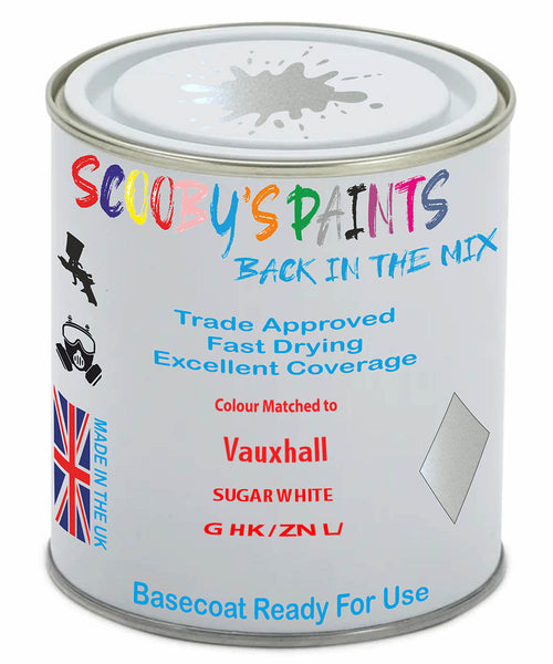 Paint Mixed Vauxhall Agila Sugar White Ghk/Znl Basecoat Car Spray Paint