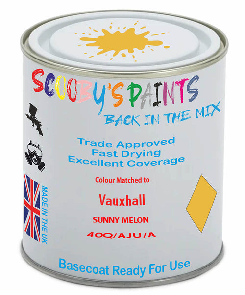 Paint Mixed Vauxhall Combo Sunny Melon 40Q/Aju/Apu Basecoat Car Spray Paint