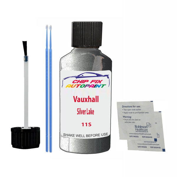 Vauxhall Silver Lake Touch Up Paint Code 11S Scratch Repair Kit