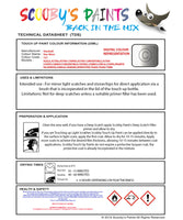 Instructions for use Vauxhall Star Silver Car Paint