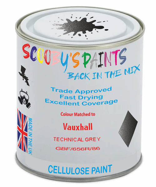 Paint Mixed Vauxhall Meriva Technical Grey 177/656R/86R Cellulose Car Spray Paint