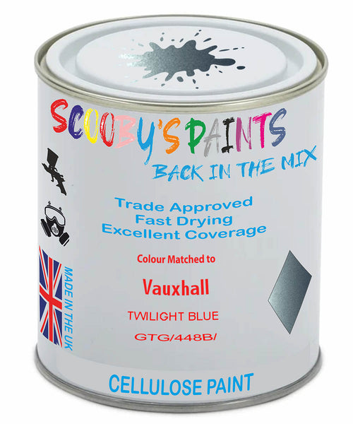 Paint Mixed Vauxhall Combo Twilight Blue Gtg/448B Cellulose Car Spray Paint