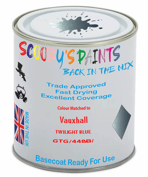 Paint Mixed Vauxhall Combo Twilight Blue Gtg/448B Basecoat Car Spray Paint