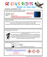 Instructions for use Vauxhall Ultra Blue Car Paint