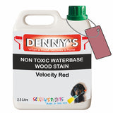 Denny's Stain Paint For Decking Colour- Velocity Red - Anti-Slip Weatherproof Nourish