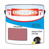 Denny's Plastic Paint For Pvc Colour- Velocity Red - Adhesion Tough Colour-Hold