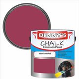 Denny's Chalk Paint For Cabinets Colour- Velvet Sunset Red - Matte Scuffproof Easy-Clean