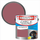 Denny's Chalk Paint For Furniture Colour- Velvet Vintage Berry Red - Matte Scuffproof Refresh