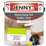 Denny's Waterpoof Paint For Stamp Out Damp Colour- Verdant Drab Green - Damp-Block Mould-Safe Breathable