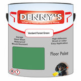 Denny's Floor Paint For Commercial Areas Colour- Verdant Forest Green - High-Traffic Anti-Slip Hardwearing
