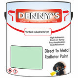 Denny's High Temp Paint For Pipes Colour- Verdant Industrial Green - Heatproof Corrosionguard Durable