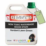 Denny's Stain Paint For Sheds Colour- Verdant Lawn Green - Weatherproof Uv-Safe Nourish