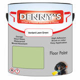 Denny's Floor Paint For Sheds Colour- Verdant Lawn Green - Durable Anti-Slip Weatherproof