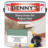 Denny's Waterpoof Paint For Stamp Out Damp Colour- Verdant Machinery Green - Damp-Block Mould-Safe Breathable