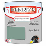 Denny's Floor Paint For Sheds Colour- Verdant Machinery Green - Durable Anti-Slip Weatherproof