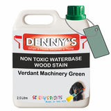 Denny's Stain Paint For Sheds Colour- Verdant Machinery Green - Weatherproof Uv-Safe Nourish