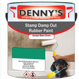 Denny's Waterpoof Paint For Stamp Out Damp Colour- Verdant Retro Green - Damp-Block Mould-Safe Breathable