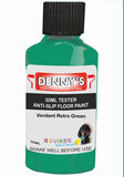 Denny's Floor Paint For Grip Coating Colour- Verdant Retro Green - Anti-Slip Hardwearing Safe
