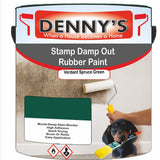 Denny's Waterpoof Paint For Stamp Out Damp Colour- Verdant Spruce Green - Damp-Block Mould-Safe Breathable