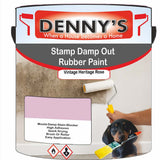 Denny's Waterpoof Paint For Stamp Out Damp Colour- Vintage Heritage Rose - Damp-Block Mould-Safe Breathable