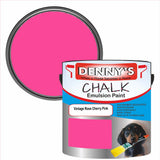 Denny's Chalk Paint For Cabinets Colour- Vintage Rose Cherry Pink - Matte Scuffproof Easy-Clean