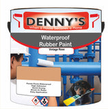 Denny's Waterpoof Paint For Ponds Colour- Vintage Rose - Waterproof Fish-Safe Leakstop