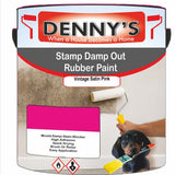 Denny's Waterpoof Paint For Stamp Out Damp Colour- Vintage Satin Pink - Damp-Block Mould-Safe Breathable