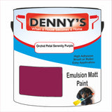 Denny's Emulsion Paint For Walls Colour- Orchid Petal Serenity Purple - Matte Wipe-Clean Durable Coverage