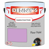 Denny's Floor Paint For Sheds Colour- Violetline Crown Purple - Durable Anti-Slip Weatherproof