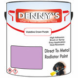 Denny's High Temp Paint For Stoves Colour- Violetline Crown Purple - Heatproof Soot-Resistant Durable