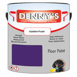 Denny's Floor Paint For Sheds Colour- Violetline Purple - Durable Anti-Slip Weatherproof