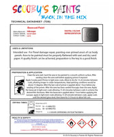 Bascoat Ready For Use Paint for VOLKSWAGEN POLO ASCOT GRAY Paint Code: LA7U Easy Use Original Paint Basecoat Aerosol Spray Paint