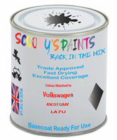 Paint Mixed Volkswagen Polo Ascot Gray La7U Basecoat Car Spray Paint