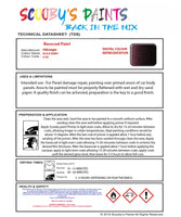 Bascoat Ready For Use Paint for VOLKSWAGEN GOLF BLACK BERRY Paint Code: LL4U Easy Use Original Paint Basecoat Aerosol Spray Paint