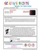 Bascoat Ready For Use Paint for VOLKSWAGEN GOLF BLACK BERRY Paint Code: LL4U Easy Use Original Paint Basecoat Aerosol Spray Paint