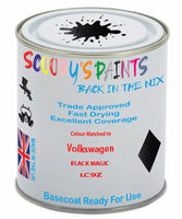 Paint Mixed Volkswagen Fox Black Magic Lc9Z Basecoat Car Spray Paint