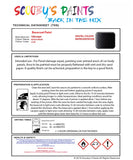 Bascoat Ready For Use Paint for VOLKSWAGEN JETTA BLACK MAGIC Paint Code: LC9Z Easy Use Original Paint Basecoat Aerosol Spray Paint