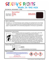 Bascoat Ready For Use Paint for VOLKSWAGEN GOLF BLACK RUBIN Paint Code: LA3K Easy Use Original Paint Basecoat Aerosol Spray Paint