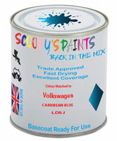 Paint Mixed Volkswagen Touran Carribean Blue Ld5J Basecoat Car Spray Paint