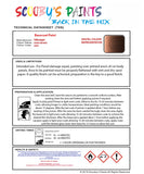 Bascoat Ready For Use Paint for VOLKSWAGEN TOURAN DARK BRONZE Paint Code: LB8Q Easy Use Original Paint Basecoat Aerosol Spray Paint