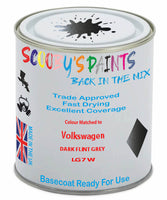 Paint Mixed Volkswagen Touareg Dark Flint Grey Lg7W Basecoat Car Spray Paint