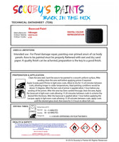 Bascoat Ready For Use Paint for VOLKSWAGEN PASSAT CC DEEP BLACK Paint Code: LC9X Easy Use Original Paint Basecoat Aerosol Spray Paint