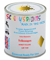 Paint Mixed Volkswagen Polo Honey Yellow Lb1W Basecoat Car Spray Paint