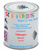 Paint Mixed Volkswagen Passat Cc Iron Grey Lc7Z Basecoat Car Spray Paint