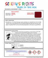 Bascoat Ready For Use Paint for VOLKSWAGEN GOLF PAPRIKA RED Paint Code: LK3A Easy Use Original Paint Basecoat Aerosol Spray Paint