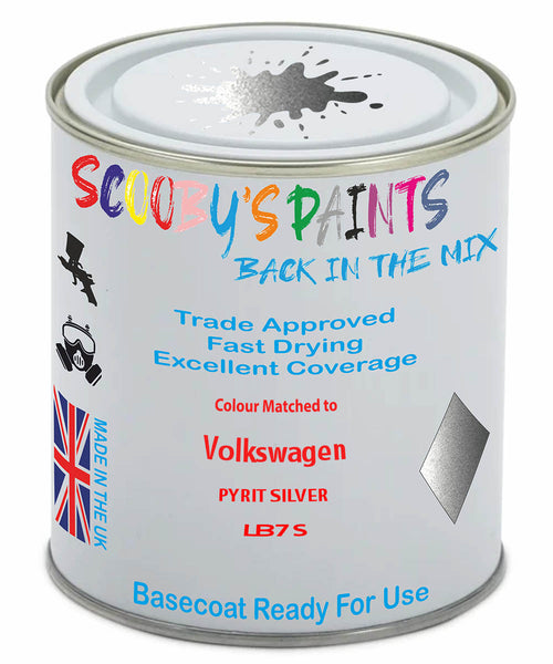 Paint Mixed Volkswagen Passat Pyrit Silver Lb7S Basecoat Car Spray Paint